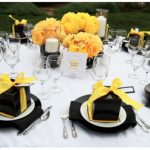 Żółte dodatki na wesele