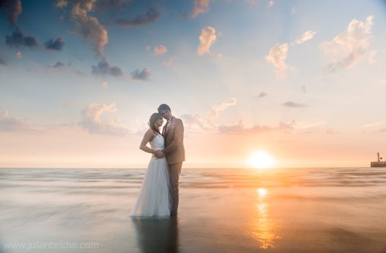 sesja ślubna nad morzem