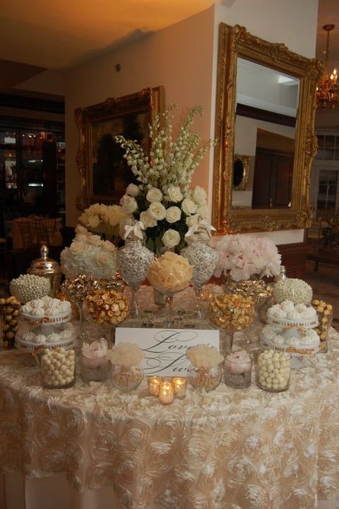 słodki stół na wesele
