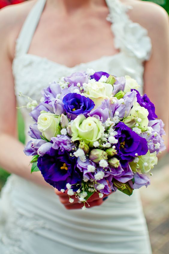 kwiaty na wesele Eustomy