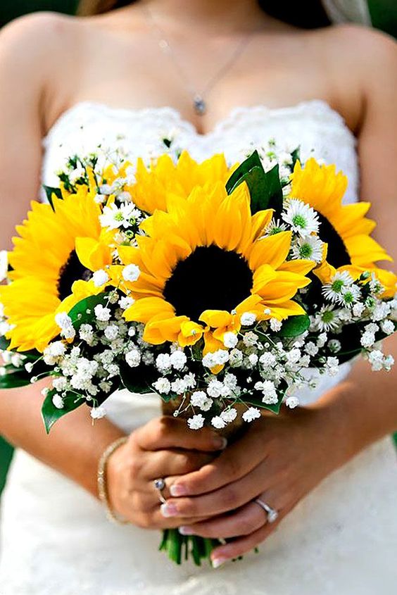 kwiaty na wesele Słoneczniki