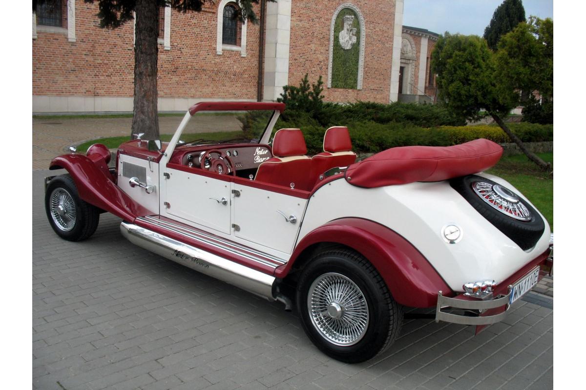 Wyjątkowe auto retro Nestor Baron do ślubu! Limuzyna Austin Princess i Cadillac De Ville na wesele