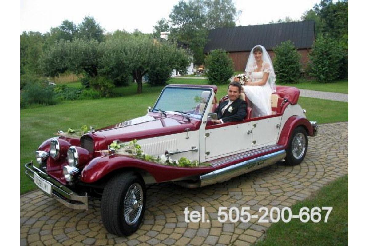 Nestor Baron- auto retro do ślubu, Austin Princess- limuzyna do ślubu, Cadillac De Ville- kabriolet 
