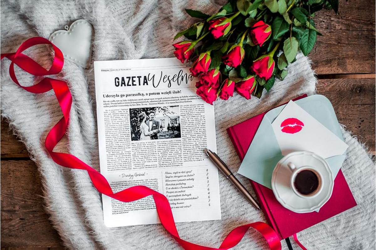 Gazeta Weselna | Spersonalizowana atrakcja na ślub i prezent dla gości