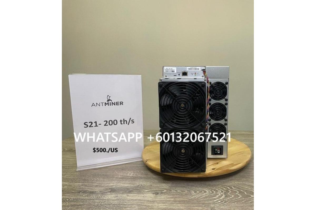 Bitmain Antminer S21 200T BTC Bitcoin Miner + psu 500$ best price