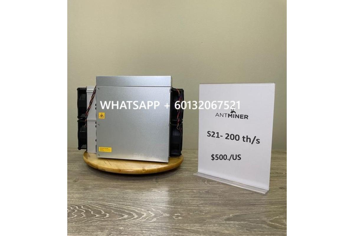 Bitmain Antminer S21 200T BTC Bitcoin Miner + psu 500$ best price