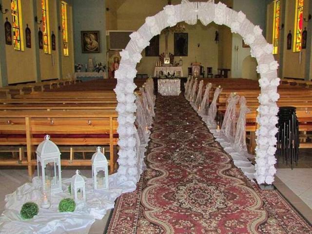 Wystroj kościoła na ślub