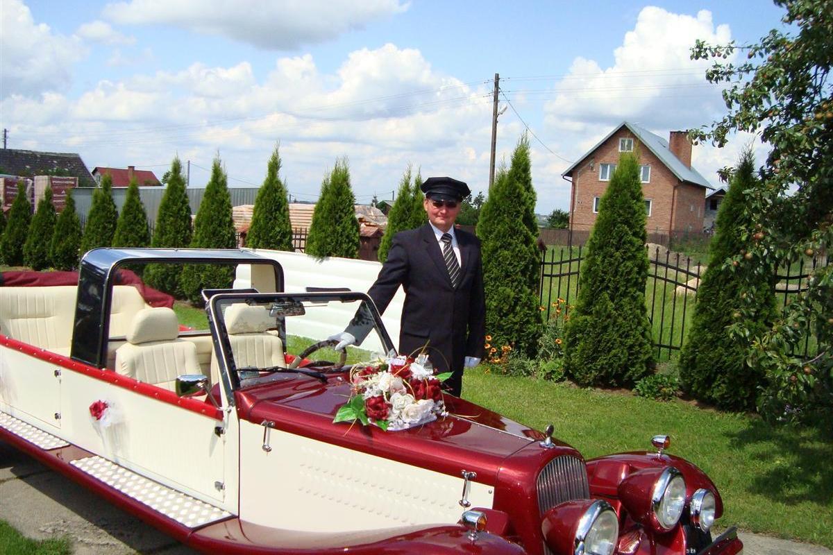Alfa Chrysler Rolls Excalibur Lincoln replika retro cabrio wynajem limuzyna do Ślubu na Wesele podka